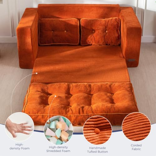 MAXYOYO Folding Sofa Bed, Convertible Sleeper Loveseat - Image 5