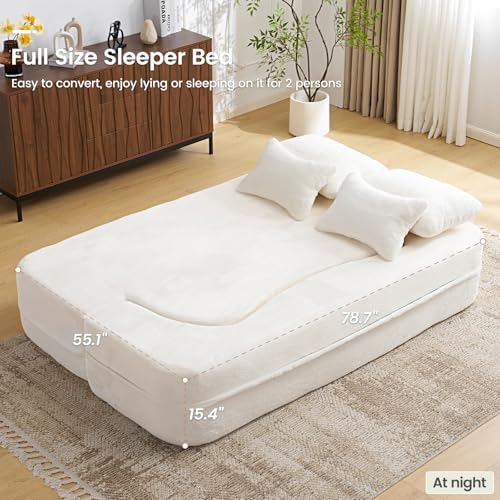 78” Convertible Sofa Bed, Full Size Sleeper Couch - Image 5