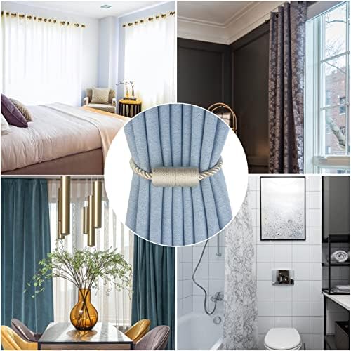Magnetic Curtain Tiebacks Decorative Holdbacks Rope Tie Back Drapes Hangtty - Image 6