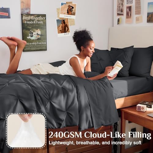 JOLLYVOGUE Twin XL Comforter Set 5 Pieces - Image 2