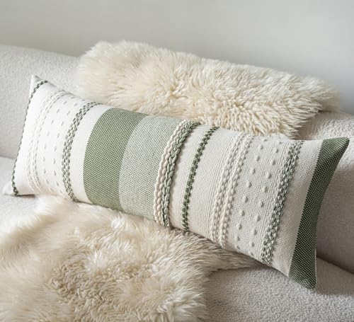 Cethom Boho Lumbar Pillow Covers 14x36 Inch Long, Accent Cushion Cover by Cethom