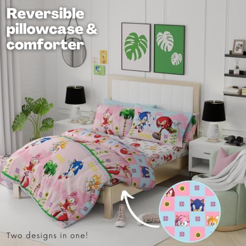 Franco Sonic The Hedgehog Amy Rose Anime Kids Bedding Super Soft Comforter and - Image 4