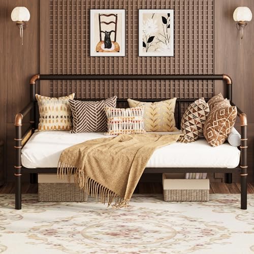 IDEALHOUSE Twin Daybed with Classic Headboard, Metal Twin Bed Frame - Image 3