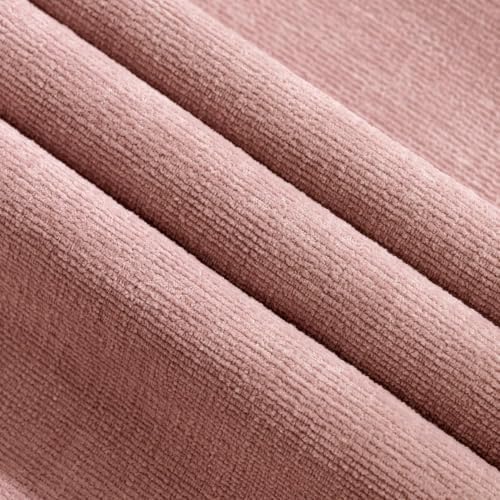 MIULEE Blush Pink Chenille Couch Lumbar Throw Pillow Covers - Image 7