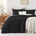 Andency Black Alaskan King Comforter Set 128x120 Extra Large by Andency