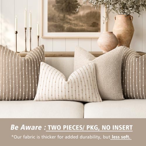 Foindtower Pack of 1 Decorative Jacquard Boucle Lumbar Throw Pillow Cover - Image 7