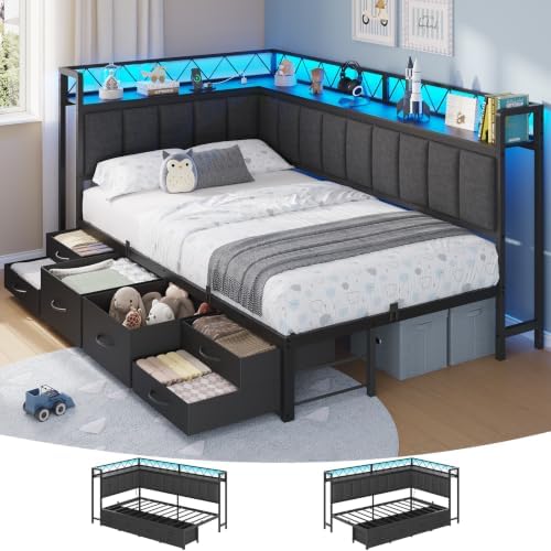 Brinlawb Twin Corner Bed Frame by Brinlawb