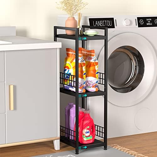 3-Tier Metal Shelving Unit, Expandable, Free-Standing, Open Floor Shelves - Image 2