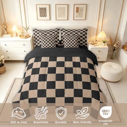 Checkered Retro Comforter Set - Image 3