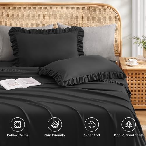 ROSE&RISY Queen Ruffle Sheet Set 4 Piece - Image 3