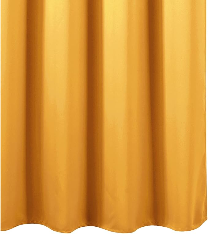 LEMOMO Yellow Thermal Blackout Curtains/52 x 95 Inch/Set of 2 Panels Room - Image 9