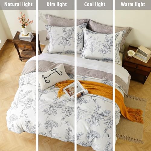 Floral Cotton Comforter Queen Size 3Pcs - Image 6