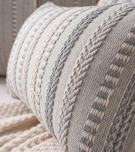 Cethom Boho Lumbar Pillow Covers 14x36 Long, Farmhouse Decorative Couch Pillow - Image 2
