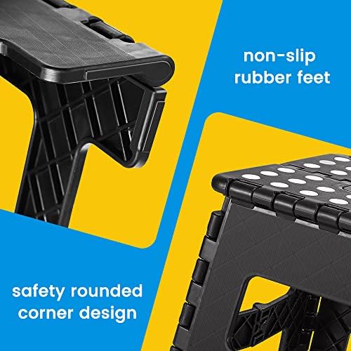 Folding Step Stool 9 Inch, Non-Slip Foldable Stools - Image 3