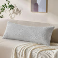 Soft Wool Decorative Throw Pillow Covers 14x36 Blue SY011C14 by Allorry