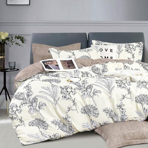 Floral Cotton Comforter Queen Size 3Pcs by LEMIROEBEDDING