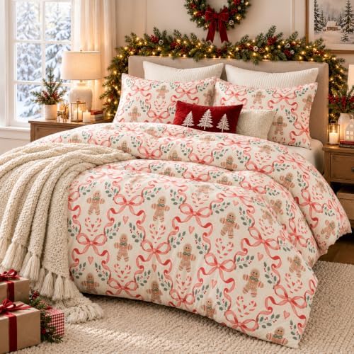 Christmas Comforter Set Queen Size, Christmas Bedding Set in a Bag - Image 2