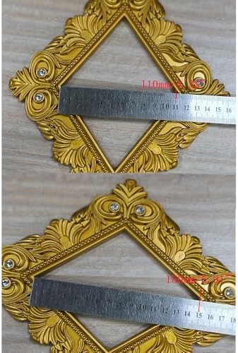 2 Pack Gold Rhombus Curtain Tiebacks, Square Drapery Holdbacks - Image 7