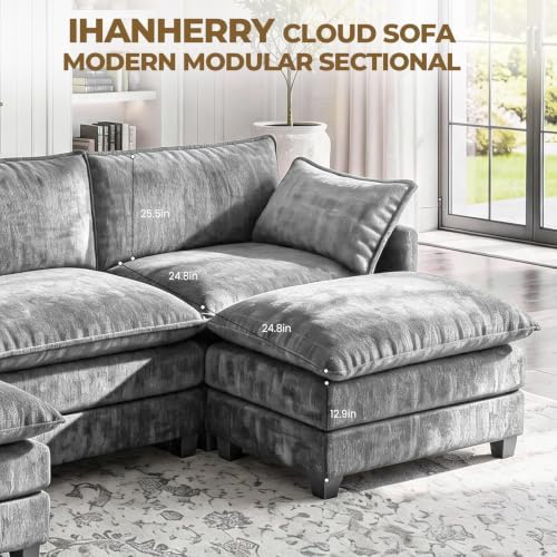 LEVELEVE 146" U-Shape Modular Sofa - Image 7