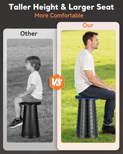Height Adjustable Foldable Stool- Collapsible Stool - Image 4