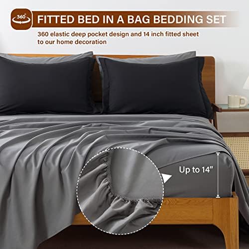 7pcs Reversible Comforter Set Full Down Alternative Bedding Sets - Image 6
