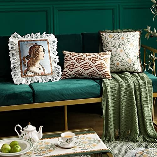 patdrea Designer French Velvet Lumbar Throw Pillow Cover - Image 5