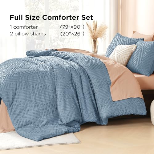 Litanika Full Size Comforter Set, 3 Pieces Tufted Boho Bedding Set - Image 6