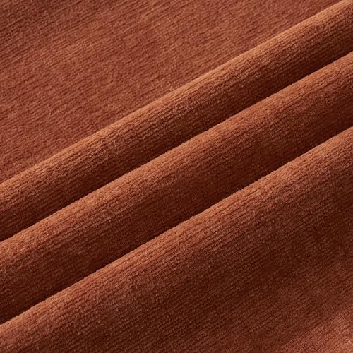 MIULEE Fall Rust Chenille Couch Lumbar Throw Pillow Covers - Image 2