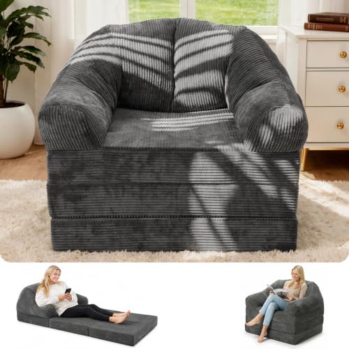 Folding Sofa Bed, 3-in-1 Fold-Out Chair Bed by Meetlikekeeplike