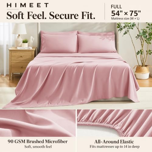HIMEET Full Size Comforter Set Pink, 7 Pieces Bed in a Bag - Image 6