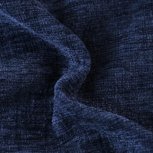 CaliTime Decorative Couch Throw Pillow Covers 20 X 20 Inches Navy Blue - Image 2