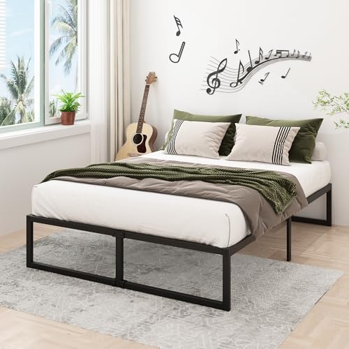 Lutown-Teen 14 Inch Full XL Size Bed Frame No Box Spring Needed, Heavy Duty XL - Image 5