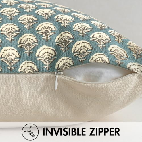 MIULEE Floral Print Decorative Pillow Covers 18x18 - Image 6