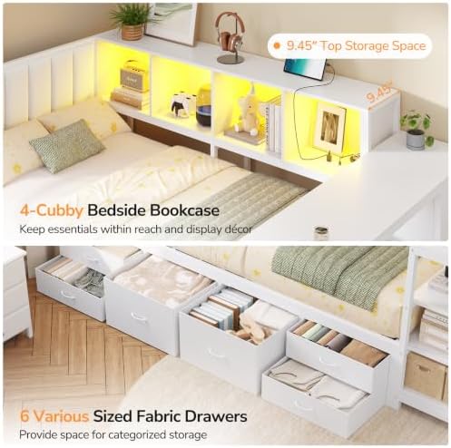 DICTAC Corner Twin Bed Frame - Image 5