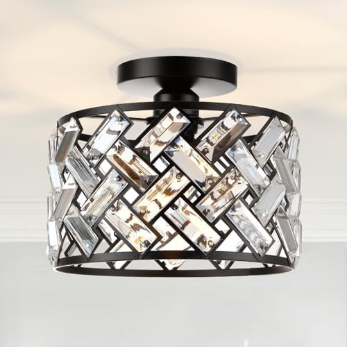 FRIDEKO HOME Crystal Light Fixture Ceiling Mount by FRIDEKOHOME