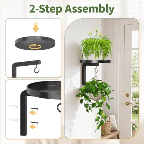 LASZOLA Plant Hanger Holder Window Shelf Wall Mounted Indoor - Image 5