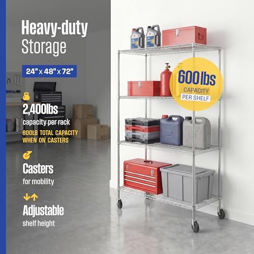 SafeRacks 4-Tier Wire Shelving - Image 4