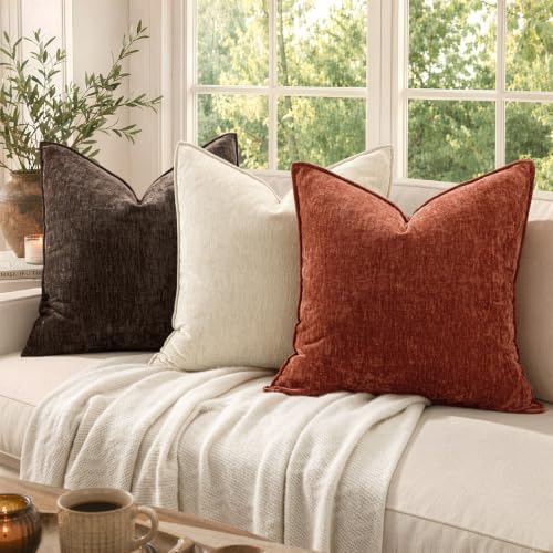 MIULEE Chenille Couch Pillow Covers Fall - Image 3