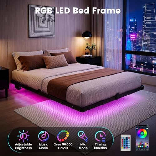 Liians Full Floating Bed Frame - Image 3