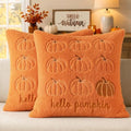 MIULEE Fall Pumpkin Pillow Covers 20x20 Orange Fall Decor by MIULEE