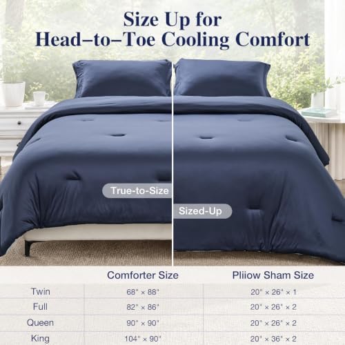 MUXHOMO Cooling Comforter King Size, 3-Piece Reversible Bed Set - Image 7