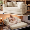 Convertible Sofa Couch Bed, Folding Corduroy Floor Compression Loveseat Sleeper by BSHOMGI