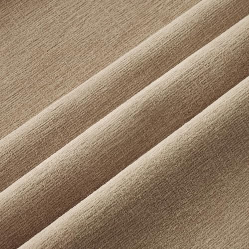 MIULEE Light Brown Chenille Couch Euro Throw Pillow Covers - Image 3