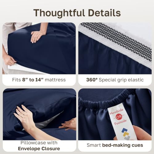 California Design Den 100% Organic Cotton XL Twin Sheet Set - Image 4