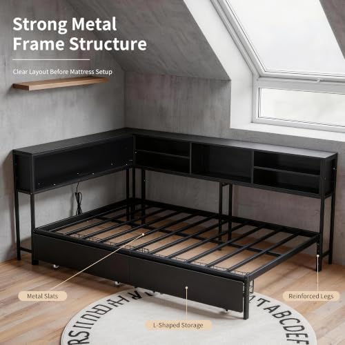 Bellemave Twin Corner Bed Frame - Image 4