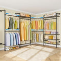 L4 L Shape Garment Rack Heavy Duty Clothes Racks by SturdyWallMountedClothesRack