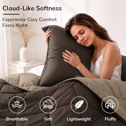 downluxe King Comforter Set Soft Reversible 3 Pieces - Image 3