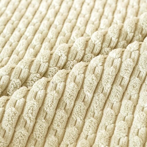 Set of 4 Yellow Olive Aqua Decorative Throw Pillow Covers 20x20 Inch Corduroy - Image 5