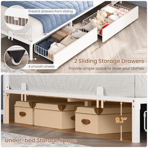Hasuit Corner Full Bed Frame - Image 6