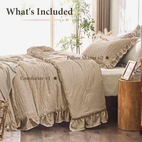 JOLLYVOGUE Khaki Oversized Queen Comforter Set - Image 6